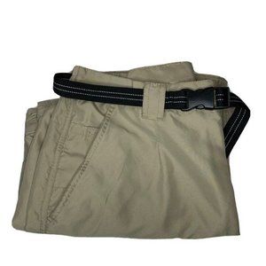 Guides‎ Choice Mens Medium Tan Kakhi Outdoor Hiking Convertible Cargo Pants